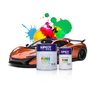 Pintura Industrial Especial de Alta Gama B14 a Bajo Precio de Fábrica, Recubrimiento Líquido Acrílico Rojo Anaranjado 2K en Aerosol para Autos