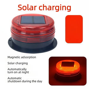 Feux d'avertissement de voiture, feux d'avertissement solaires avec aimant puissant, balise clignotante d'urgence automatique pour la sécurité des véhicules - Product Image 4