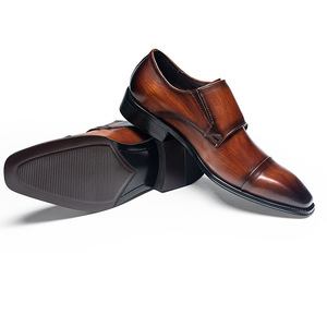 Chaussures officielles personnalisées - Construction Goodyear Welt - Bout carré - À enfiler - Antidérapantes - Respirantes - Tenue de bureau formelle - Chaussures pour hommes - Product Image 3