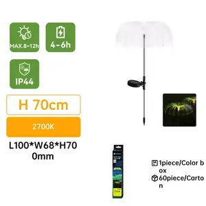 Luz LED solar de ambiente 2700k, acero inoxidable, ideal para iluminar jardines y espacios exteriores. - Product Image 3