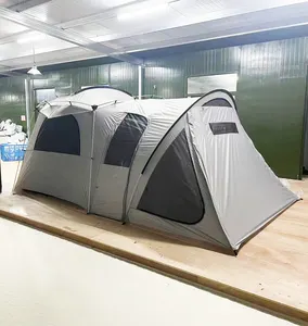 Family Cabin Tent Base Camp 4 Rooms Hiking Camping Shelter Outdoor pipeline tunnel tube event marquee party glamping tent