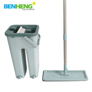 Mopa Plana de Microfibra Reemplazable de Manos Libres para Limpiar Pisos, Mopa Mágica Giratoria 360 con Cubo, OFERTA - Product Image 2