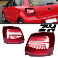 Ensemble de feux arrière LED dynamiques séquentiels de qualité supérieure pour Volkswagen Polo 2009-2018, amélioration du style