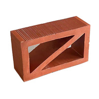 Panneaux muraux Air Block Matériau de décoration intérieure Carreaux de façade Briques rouges perforées