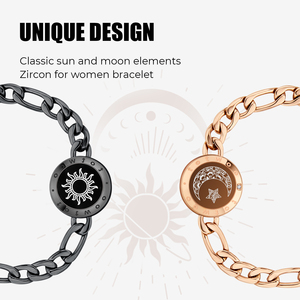 Totwoo Sun & <span class=keywords><strong>Moon</strong></span> Figaro Ketting Mode Smart Sieraden Lange Afstand Touch Armbanden Voor Koppels Pairing Sieraden Bluetooth - Product Image 4