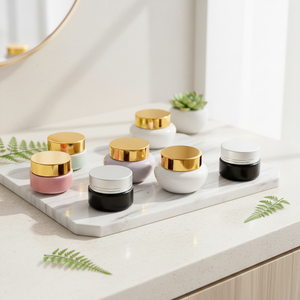 Mini tarros de cerámica herméticos a prueba de fugas para cosméticos, ungüento <span class=keywords><strong>en</strong></span> polvo, crema facial, píldoras colorete, almacenamiento de líquidos, recipiente con tapa atornillada - Product Image 1