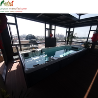 Piscine en acrylique sans produits chimiques, bain de Massage, baignoire autonettoyante, systèmes de sédentarité, piscines de Spa pour 5 personnes