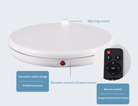 Table de présentation rotative électrique pour sapin de Noël 4545AR avec prise, capacité de charge 100 kg, rotation à 360° °   Plateforme de photographie rotative à télécommande 45CM