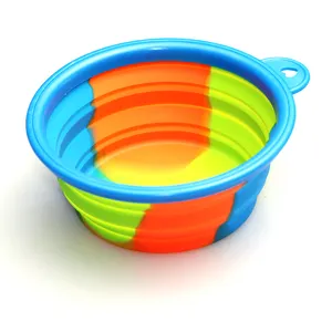 GMT Camouflage Silicone Folding Bowl Out Portable Silicone Pet Bowl