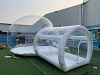 Tente bulle gonflable d'extérieur en PVC, imperméable et durable, type globe de neige, pour location événementielle, design maison à bulles, château gonflable