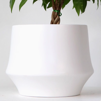 Grosir produk baru Nordic dalam ruangan minimalis hitam putih abu-abu keramik pot tanaman anggrek pot bunga taman tahan lama