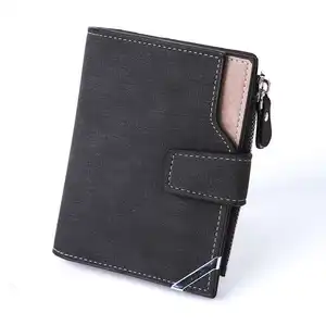 Erkekler için moda erkek kart sahipleri ince lüks popup özel deri cardholder tuval cüzdan erkekler için set