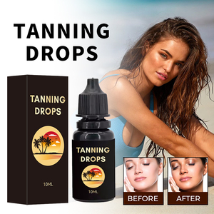 Gotas autobronceadoras de etiqueta privada de 10ml con logotipo personalizado, solución orgánica vegana para oscurecer la piel, sabor a fruta para bronceado de belleza - Product Image 6