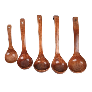 Louche en bois pour la cuisson cuillère à soupe louche cuillère de service en bois idées cadeaux de <span class=keywords><strong>cuisine</strong></span> louche à long manche - Product Image 5