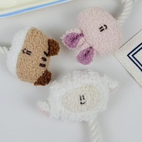 Jouet à mâcher pour animaux de compagnie en peluche, style coréen, écologique, fantaisie, mignon, à couineur, résistant aux morsures, pour usage quotidien (Écureuil/Mouton/Lapin)