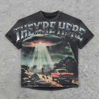Individuelles Logo 240g/m² 100% Baumwolle Herren Vintage Washed Oversized Drop-Shoulder Digital-Print Anti-Pilling Anti-Falten Cut & Sew