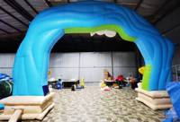 Arche gonflable géante en gros pour publicité extérieure, impression personnalisée, éclairage LED, entrée gonflable