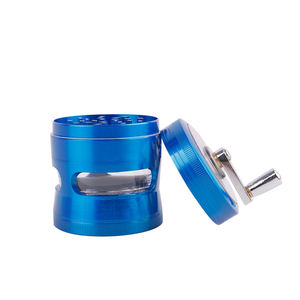Nouveau broyeur de tabac à manivelle coloré de rectifieuse d'herbe de magasin de fumée créatif avec la fenêtre - Product Image 6