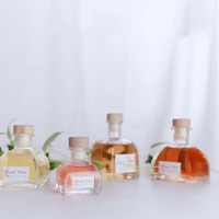 50ml 100ml 150ml 200ml 250ml Bouteille de liqueur en verre transparent vide Bouteilles en verre de vin de fruits avec bouchon en liège en bois pour vendeur