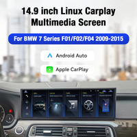 ZWNAV 2560*720p 14.9 " Auto Apple Carplay pour BMW Série 7 F01 F02 F04 2009-2015 LINUX Os Lecteur multimédia automobile GPS Navigation