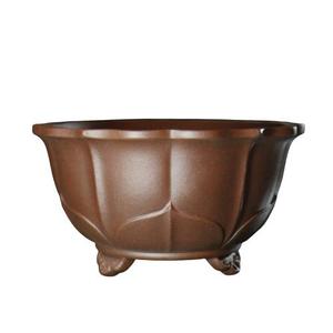 Maceta de Bonsái Hecha a Mano con Forma de Loto Zisha, Inspirada en el Estilo Zen Chino - Product Image 5