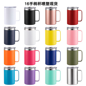 Stainless Steel Tumbler 12oz Double Wall Vacuum <b>Insulated</b> Coffee <b>Mug</b> For Office Business Use - Product Image 4