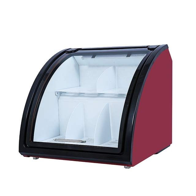 Commercial Supermarket 18L Chocolate Cooler Glass Door Fridge