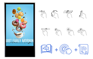 Écran tactile interactif d'affichage publicitaire intérieur de <span class=keywords><strong>32</strong></span> <span class=keywords><strong>pouces</strong></span>, lecteur vidéo LCD commercial intérieur, support de sol, CMS gratuit - Product Image 6