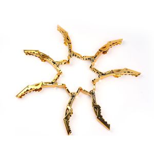 Pinzas de Pelo de Plástico Electrochapadas a Precio Económico, Accesorios para el Cabello de Salón, Pinza de <span class=keywords><strong>Cocodrilo</strong></span> con Logotipo Personalizado para Peluquería, Herramienta de Peinado - Product Image 3