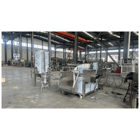 Friteuse industrielle à agitation par palette, équipement de friture profonde pour la fabrication de snacks frits, de noix et de chips de pommes de terre