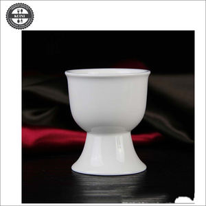 Huevera de cerámica Soporte de porcelana Desayuno Cocinar hervido Fácil de limpiar Recuerdos de la infancia Cocina - Product Image 4