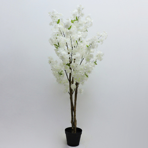 Albero di Ciliegio Artificiale di Alta Qualità con Fiori Realistici in Vaso di Plastica per Decorazioni <span class=keywords><strong>da</strong></span> <span class=keywords><strong>Giardino</strong></span> Interno ed Esterno - Product Image 5