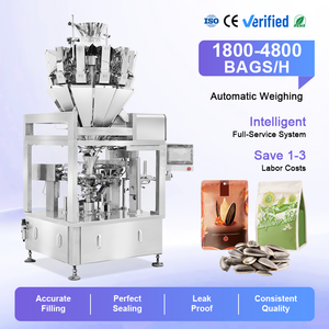 Fully Automatic Six Servo Motors Rotary Doypack Packing Machine for Sunflower <b>Seeds</b> Nuts Snacks - Product Image 1