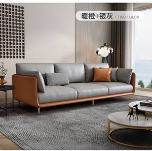 تخصيص مقاعد الأريكة Grey الاقسام غرفة المعيشة مزيج Leathaire طقم أريكة 7 مقاعد الزاوية - Product Image 6