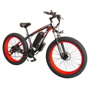 SMLRO XDC600 21 속도 전기 자전거 48V 500W 13AH 산 ebike 리튬 배터리 전기 자전거 26 인치 뚱뚱한 타이어 e 자전거 ebike