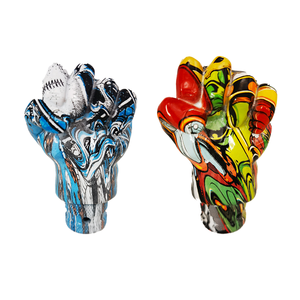 कारखाने थोक बिक्री कार खोपड़ी गियर नौब क्रोम गियर शिफ्ट नॉब गियर हैंडल jdm शिफ्ट नॉब गियर हैंडल - Product Image 4