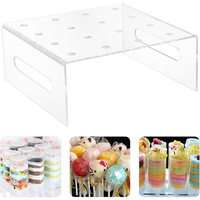 DIY Cake Push Pop Herstellungsset Silikonform Acryl-Displayständer Push Pop Röhren Backzubehör Dekorationsset