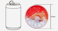 Cadeaux promotionnels personnalisés, sous-verres en acrylique liquide, sous-verres à paillettes
