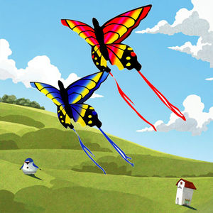 Venta al por mayor de cometas de mariposa hermosas y fáciles de volar para niños y adultos para volar al aire libre o regalos promocionales - Product Image 2