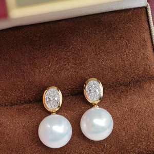 Pendientes de Botón de Platino (PT900) de UM Jewelry, Venta al por Mayor, para Compromiso, Boda, Unisex/Hombre/Mujer, Uso Diario, Regalo de Aniversario, Fiesta - Product Image 4