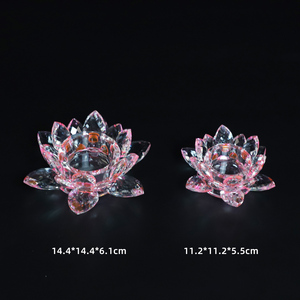 Crystal <strong>Lotus</strong> Decorative Crystal Fancy Design <strong>Candle</strong> <strong>Holder</strong> Centerpieces Table Wedding Dinning and Party Tealight <strong>Candle</strong> - Product Image 1