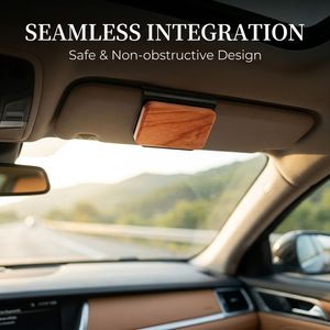 Luxury Minimalist Solid Wood <strong>Car</strong> Aromatherapy Clip Wholesale Custom Logo Modern Sun Visor <strong>Car</strong> Air Freshener - Product Image 1