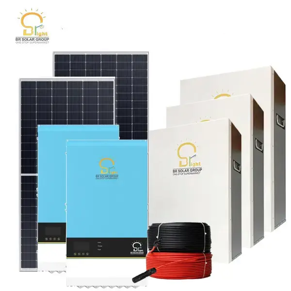 5kw 8 kw 10kw 15kw uso doméstico energia solar energia armazenamento sistema fora grade pv sistema de energia solar