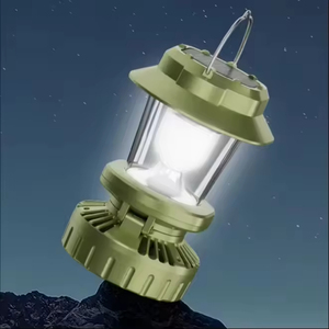 Portable Solar Camping <b>Light</b> Multifunctional Fan Lamp Outdoor Ambient Lantern with Hook - Product Image 3