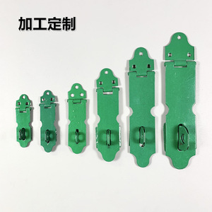 Iron <b>Lock</b> Green Thickened Door Mount Non Detachable For Furniture Wooden Doors Cabinet Doors Baking Paint Processing Customized - Product Image 1