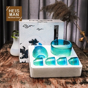 ชุดหม้อเหล้าสาเก HSM แบบกำหนดเอง ภาชนะสำหรับดื่ม ทนความร้อน ที่รินไวน์ อุปกรณ์ชงชาข้างเตาผิง เครื่องอุ่นเหล้าขาว บรรจุภัณฑ์แบบกำหนดเอง ขายส่ง - Product Image 1