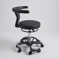 Tabouret ergonomique mobile réglable en hauteur avec fonction d'inclinaison, chaise de bureau pivotante pour position assise-debout, idéal pour le télétravail et les sièges actifs