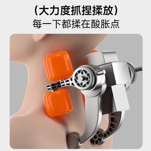 Backrest Massager Shoulder Neck <b>Support</b> Pillow Full Body Massage <b>Heating</b> Function Home Use - Product Image 3