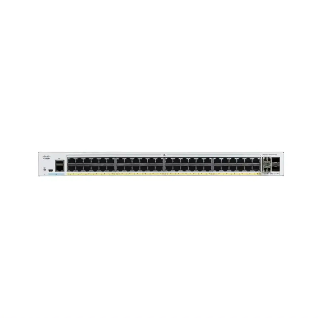 Cisco Catalyst 1000 Serie Switches 48x 10/100/1000 Ethernet PoE+ und 370 W PoE Budget-Ports C1000-48P-4G-L