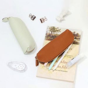 Estuche para Lápices con Cierre de Cuero Sintético, Bolsa para Lápices, Estuche para Artículos de Papelería, Bolsa Grande para Cosméticos, Bolsa de Maquillaje con Cierre, Estuche para Bolígrafos para Hombres y Mujeres - Product Image 3